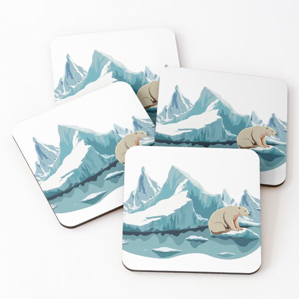 Item preview, Iceberg and polar bear illustration designed and sold by KC-DESIGN.