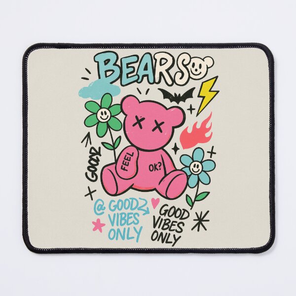 Item preview, Graffiti Street Art Pink Teddy Bear Design designed and sold by Piralez.