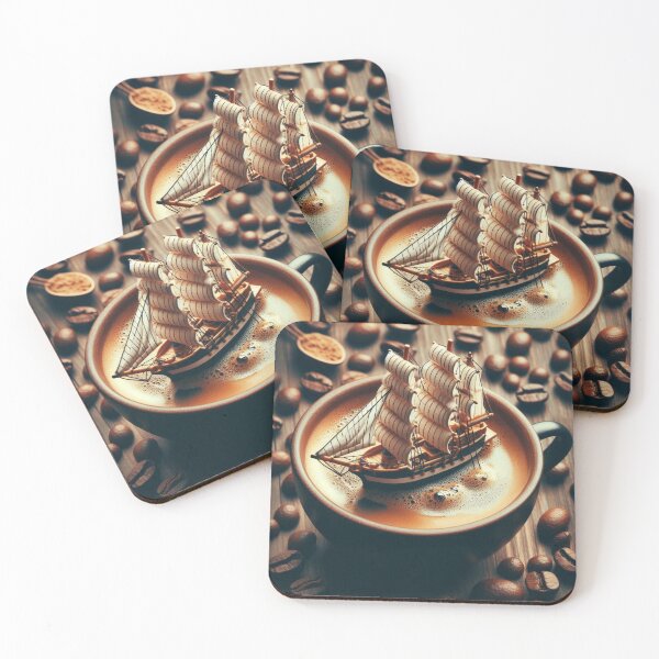 Item preview, Coffee and sailing ship designed and sold by Dogandesighn.