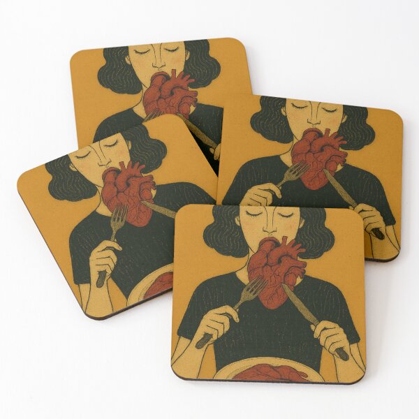 Item preview, woman eating a heart designed and sold by diulid.