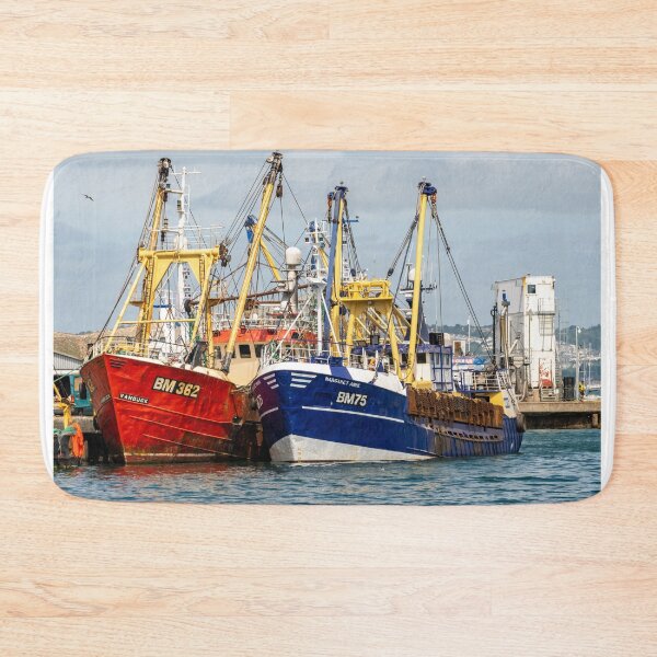 Item preview, Commercial fishing boats in the harbour designed and sold by yackers1.