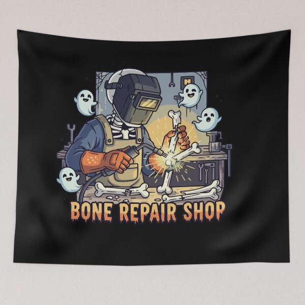Item preview, Halloween Skeleton Welder designed and sold by bihtti.