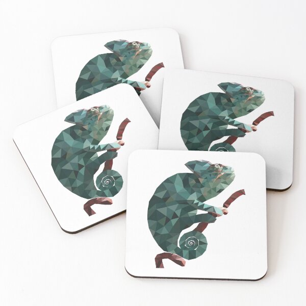 Item preview, Low Poly Chameleon Illustration Geometric Reptile Digital Art designed and sold by jayson salvador.