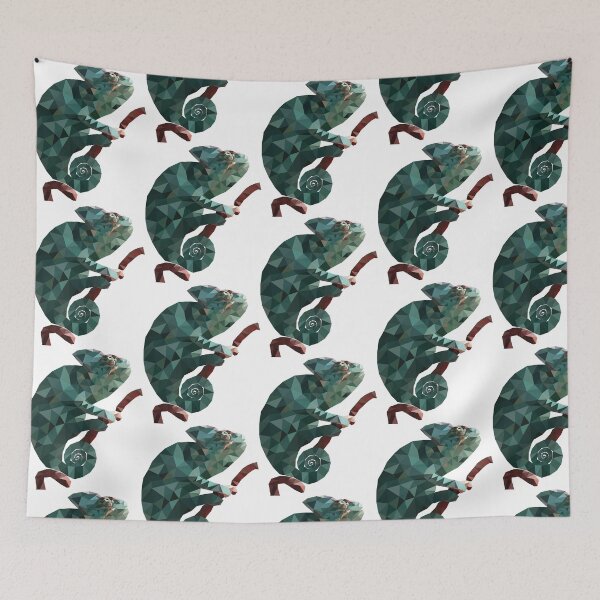 Item preview, Low Poly Chameleon Illustration Geometric Reptile Digital Art designed and sold by jayson salvador.