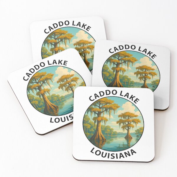 Item preview, Caddo Lake Louisiana Travel – Bald Cypress Swamp Art USA designed and sold by inkNext.