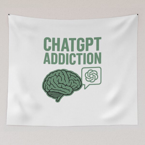 Item preview, ChatGPT Addiction – Relatable Funny Meme Design designed and sold by RouniBoutique.