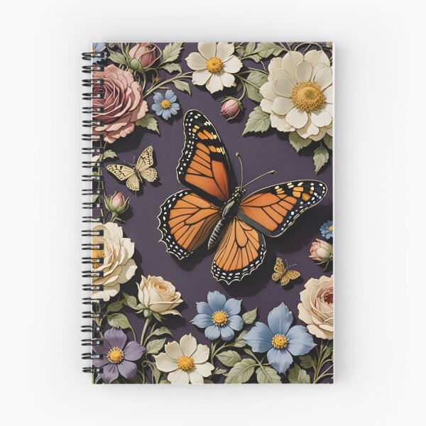 Item preview, Victorian butterfly and different flowers arrangement on canvas  designed and sold by Ponted.