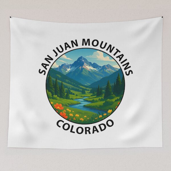 Item preview, San Juan Mountains Colorado – Scenic Hiking Landscape Poster USA designed and sold by inkNext.