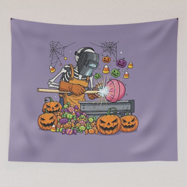 Item preview, Halloween Skeleton Welder designed and sold by bihtti.
