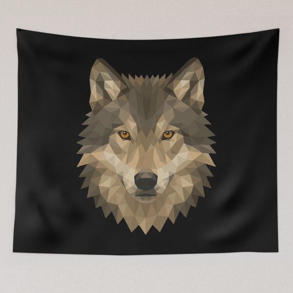 Item preview, Wolf in polygon style designed and sold by OverNickles194.