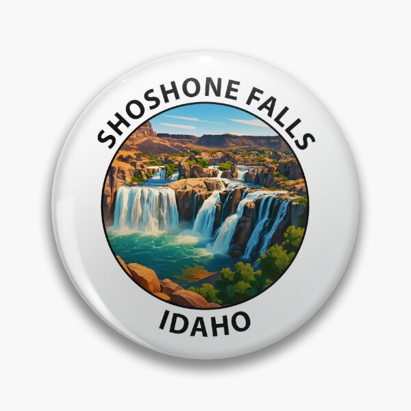 Item preview, Shoshone Falls Idaho Travel Poster – Scenic Waterfall Wall Art USA designed and sold by inkNext.