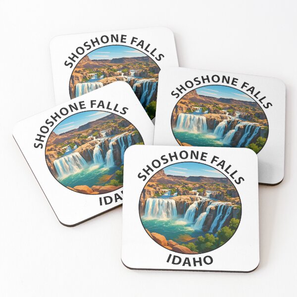 Item preview, Shoshone Falls Idaho Travel Poster – Scenic Waterfall Wall Art USA designed and sold by inkNext.