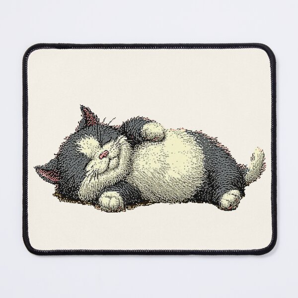Item preview, Chubby Kitty Nap Lying Down Design designed and sold by Bambooartist.