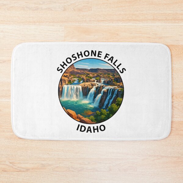 Item preview, Shoshone Falls Idaho Travel Poster – Scenic Waterfall Wall Art USA designed and sold by inkNext.