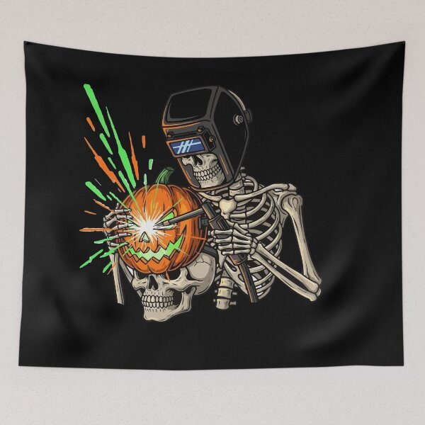 Item preview, Halloween Skeleton Welder designed and sold by bihtti.