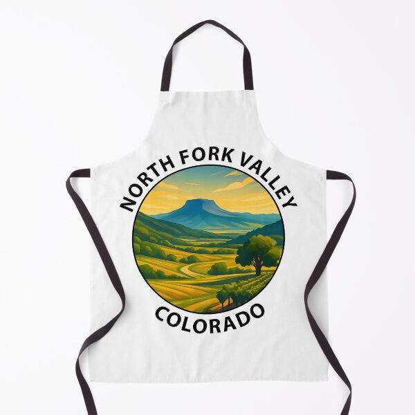 Item preview, North Fork Valley Colorado Travel Poster – Scenic Mountain Landscape Art USA designed and sold by inkNext.