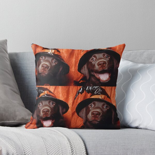 Item preview, Funny Labrador Halloween Photo – Dog in Witch Hat Photobooth designed and sold by RockFireMerch.