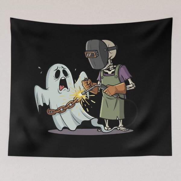 Item preview, Halloween Skeleton Welder designed and sold by bihtti.