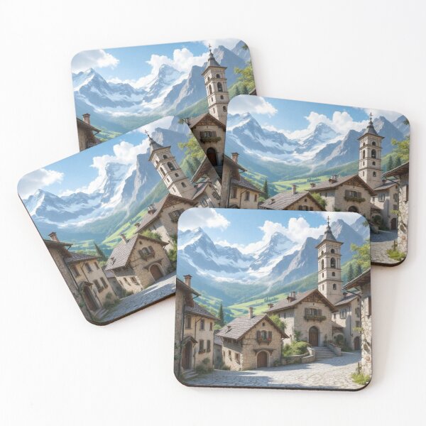 Item preview, Village in the Aosta Valley designed and sold by jefboutique6150.