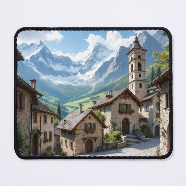 Item preview, Village in the Aosta Valley designed and sold by jefboutique6150.