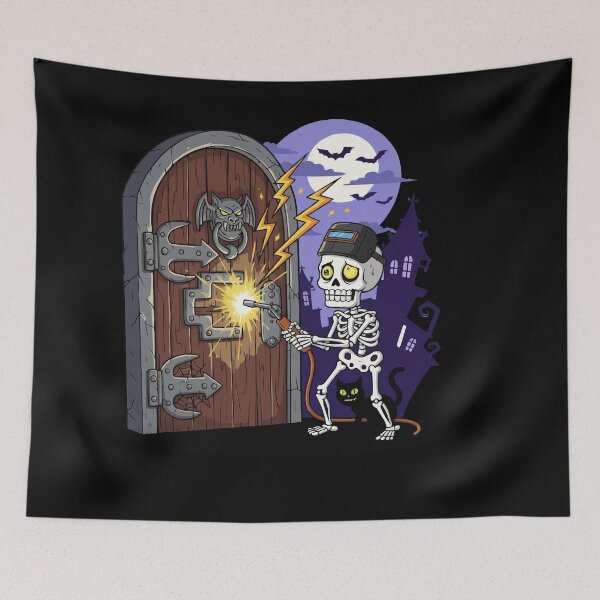 Item preview, Halloween Skeleton Welder designed and sold by bihtti.