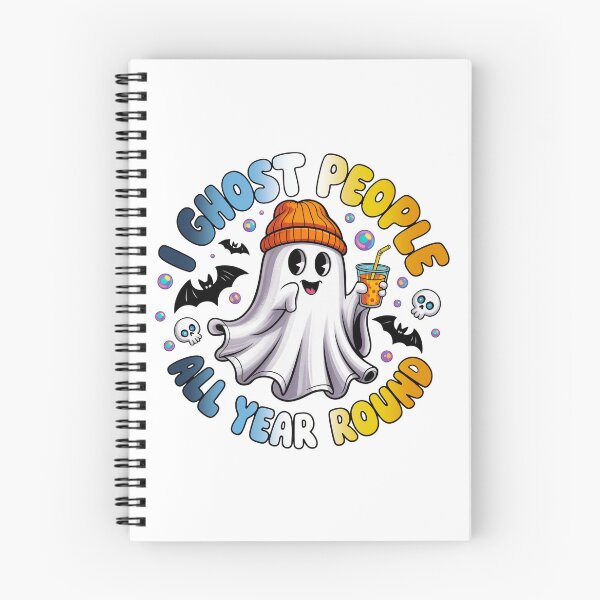 Item preview, Aroace Pride Ghost Funny Halloween Design – I Ghost People All Year Round designed and sold by Travelslightly.
