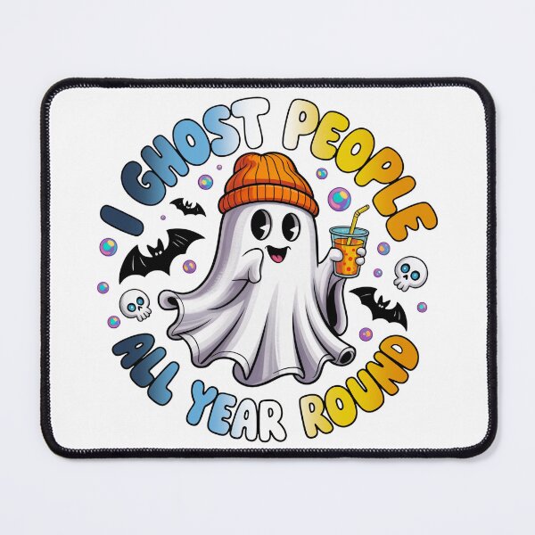 Item preview, Aroace Pride Ghost Funny Halloween Design – I Ghost People All Year Round designed and sold by Travelslightly.