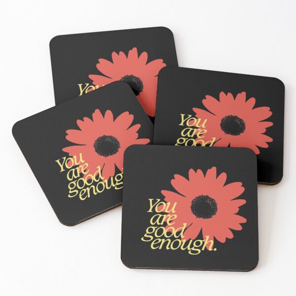 Item preview, Minimalist Flower You Are Good Enough Quote designed and sold by Oniyasha.