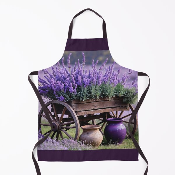 Item preview, Vintage Wooden Wagon with Fresh Lavender designed and sold by sneidere9dace.