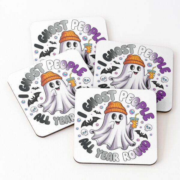 Item preview, Asexual Pride Ghost Funny Halloween Design – I Ghost People All Year Round designed and sold by Travelslightly.