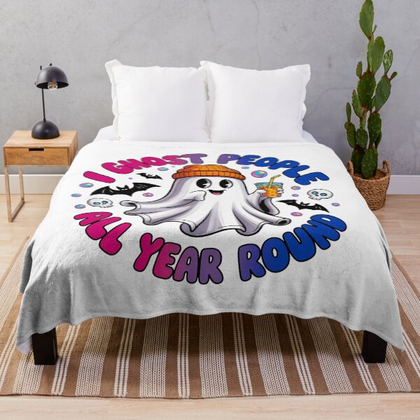 Item preview, Bisexual Pride Ghost Funny Halloween Design – I Ghost People All Year Round designed and sold by Travelslightly.