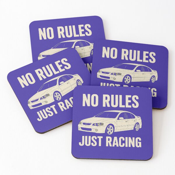 Item preview, “No Rules Just Racing | V8 Street Sedan Graphic Tee | Night Drift Car Shirt | Bold Distressed Motorsport T-Shirt” designed and sold by wombathole.