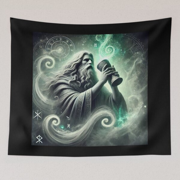 Item preview, "Mead of Poetry – Norse Mythology Art | Viking Wisdom Drink" designed and sold by Umbra666.
