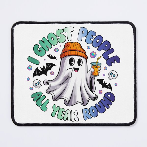 Item preview, Gay Pride MLM Ghost Funny Halloween Design – I Ghost People All Year Round designed and sold by Travelslightly.