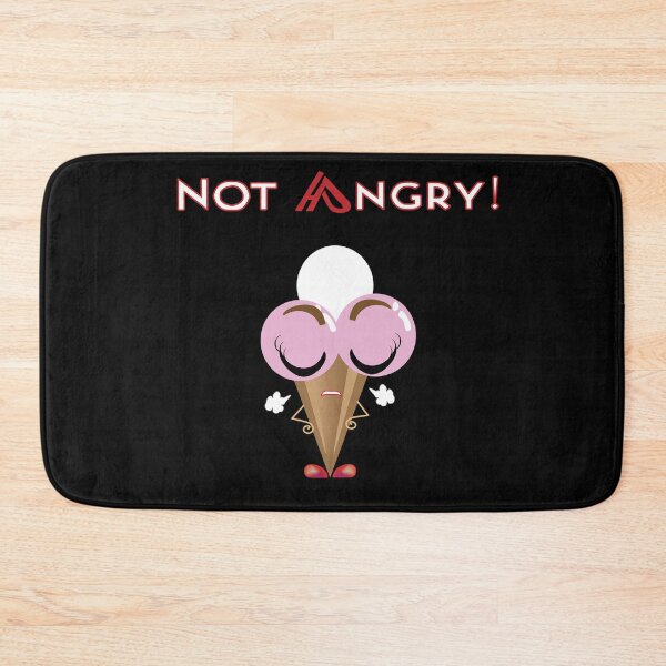 Item preview, Silly MIss Ice Cream: Not Angry- Cute and Fun Ice Cream Art Design designed and sold by MilabArt.