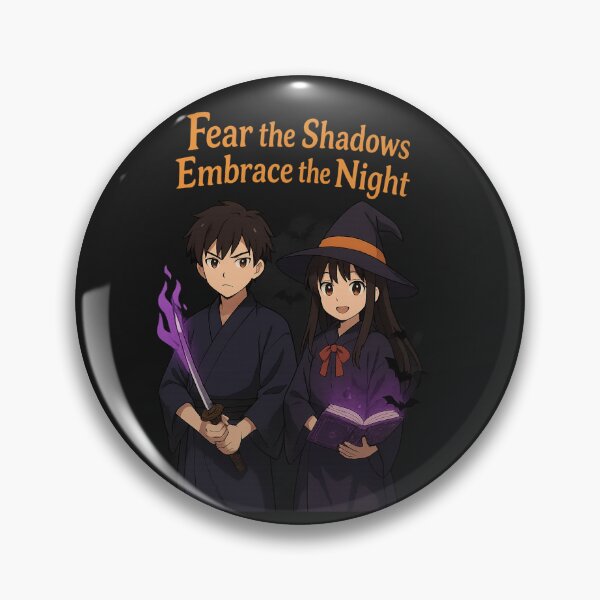 Item preview, Fear the Shadows, Embrace the Night – Anime Samurai & Witch designed and sold by Diwakar-Designs.