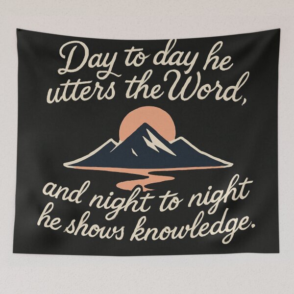 Item preview, Day to Day he utters the Word designed and sold by Tsveti Dinkova.