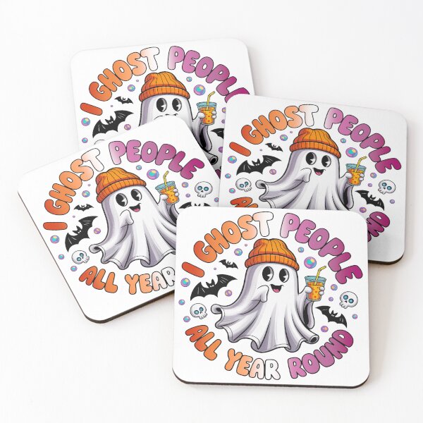 Item preview, Lesbian Pride Ghost Funny Halloween Design – I Ghost People All Year Round designed and sold by Travelslightly.