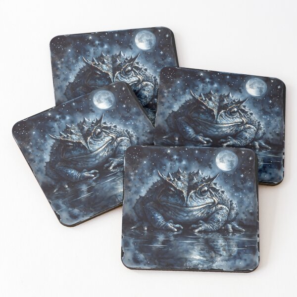 Item preview, Horned Frog in Starry Pool designed and sold by RubisLeaf.