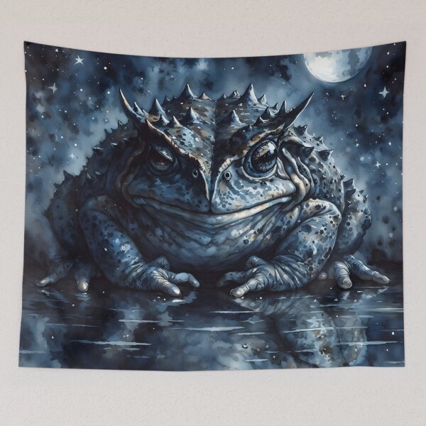 Item preview, Horned Frog in Starry Pool designed and sold by RubisLeaf.