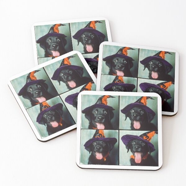 Item preview, Halloween Labrador in Witch Hat – Funny Dog Lovers Photobooth designed and sold by RockFireMerch.