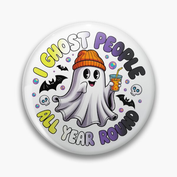 Item preview, Nonbinary Pride Ghost Funny Halloween Design – I Ghost People All Year Round designed and sold by Travelslightly.