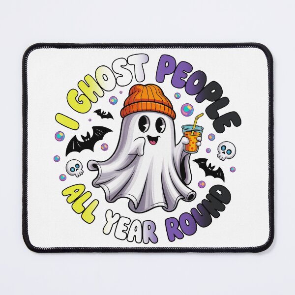 Item preview, Nonbinary Pride Ghost Funny Halloween Design – I Ghost People All Year Round designed and sold by Travelslightly.
