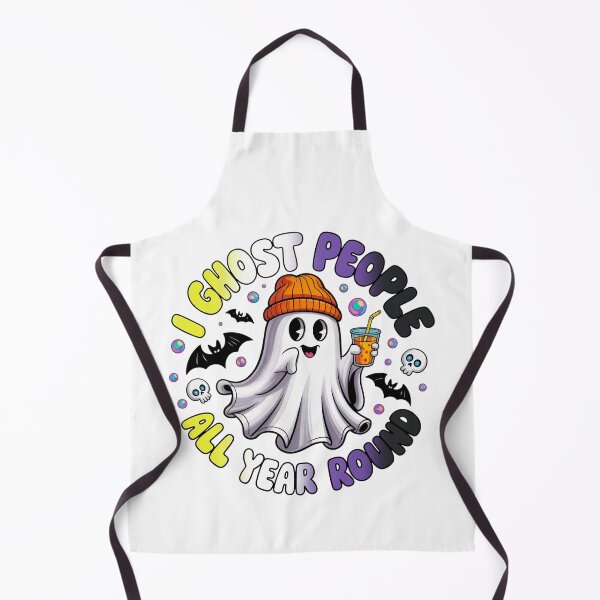 Item preview, Nonbinary Pride Ghost Funny Halloween Design – I Ghost People All Year Round designed and sold by Travelslightly.