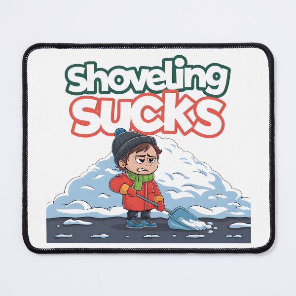 Item preview, Cute Kids Shoveling Sucks designed and sold by PlanetMarker.