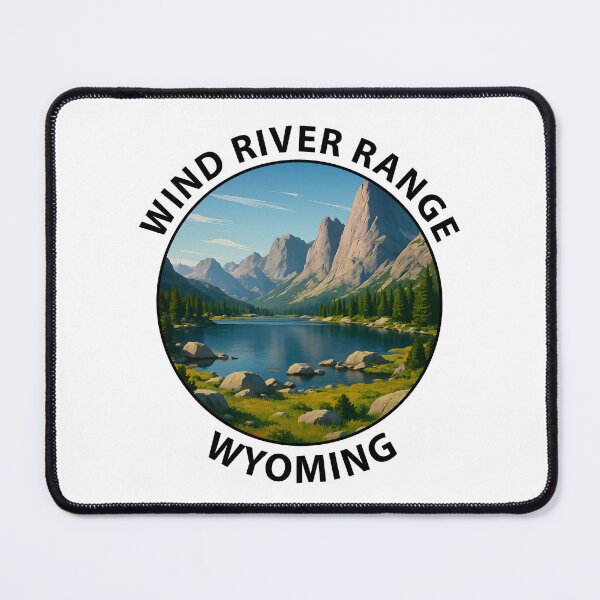 Item preview, Wind River Range Wyoming – Mountain Landscape Travel Poster USA designed and sold by inkNext.