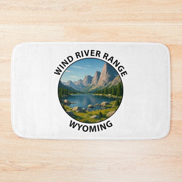 Item preview, Wind River Range Wyoming – Mountain Landscape Travel Poster USA designed and sold by inkNext.