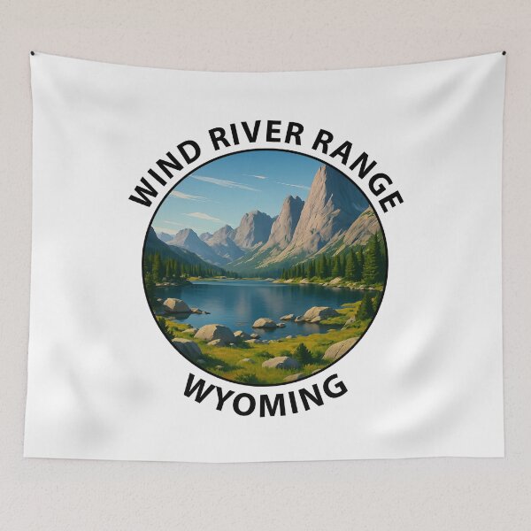 Item preview, Wind River Range Wyoming – Mountain Landscape Travel Poster USA designed and sold by inkNext.