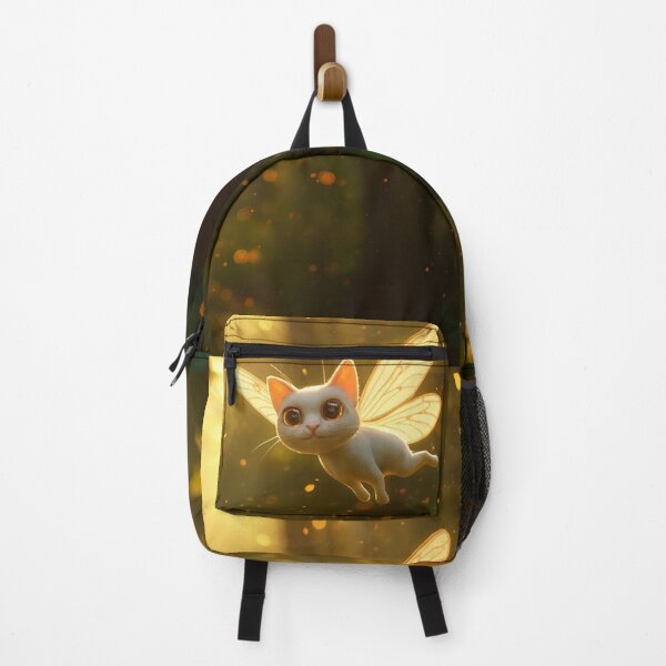 Item preview, Magical Cat Fairy in Enchanted Forest designed and sold by pixelandpine.