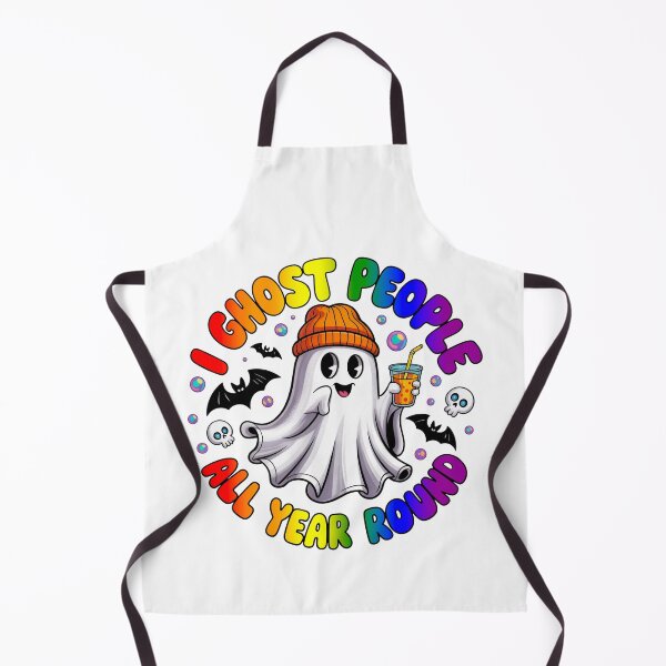 Item preview, LGBTQ Rainbow Ghost Funny Halloween – I Ghost People All Year Round designed and sold by Travelslightly.